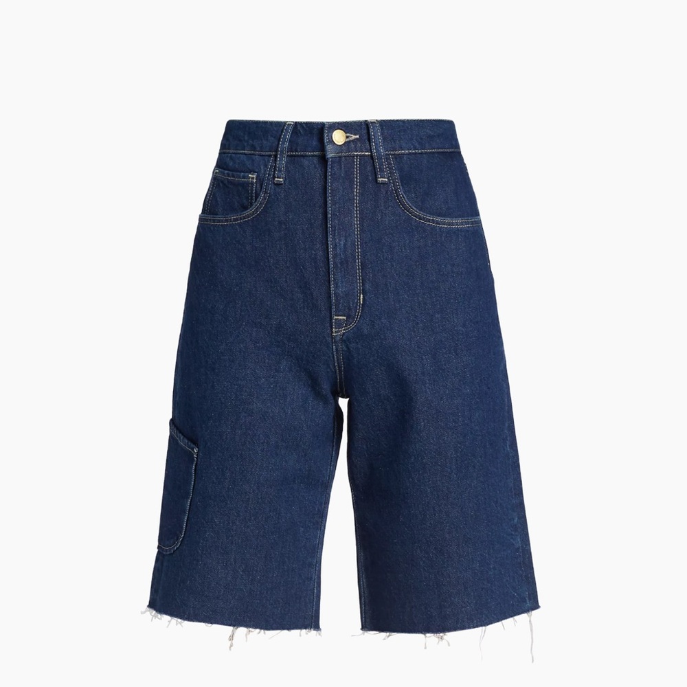 Triarchy Ms. Cali Cut-Off Denim Cargo Shorts